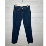 Levi's 505 straight leg dark wash women's jeans Size 8M Photo 1