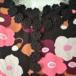 Kate Spade Blooming Floral mini dress. Pink and black floral dress. Size 2 Photo 3