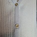 Abercrombie & Fitch  SOFT A&F COZY WAFFLE KNIT SNAP FRONT V NECK SWEATER BUNDLE L Photo 4