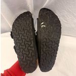 Birkenstock  Arizona Big Buckle Shearling Black Oil Sandal EU 38 Summer‎ Europe Photo 6