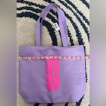 Clinique 🆕 Lavender Shoulder Bag Logo Tote Photo 3