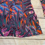 Mara Hoffman  Herbarium Swing Dress Persimmon Abstract Print Long Sleeve Medium Photo 11