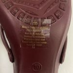 Sandals Womens Pink Red Heels Slip On Straps Comfort Size 10 Photo 6