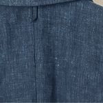 Brooks Brothers Black Fleece  Linen Navy Gold Button Womens Blazer Size BB2 Photo 10