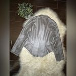 Anthropologie Solitaire metallic shimmer faux suede Blazer sz medium Photo 2