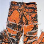 Rockstar Vibrant Orange and Black Jeans with Distressed Details Size XS Photo 8