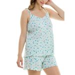 Brand New Roudelain Women's Size Medium Blue Petal 2 Piece Pajama Set Sleepwear Photo 1