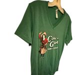 Bella Canvas  Green Cowgirl T-Shirt nwot Photo 2