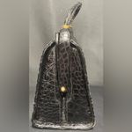 Genuine Vintage Alligator Purse Mary Ann Rosenfeld Handbag Black Mod MCM Photo 2