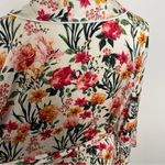 J.Crew Robe Winter Garden Floral Botanical Eco Easy Luxe Pockets Red Pink Yellow Photo 15