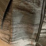 simply styled by Sears silver/gray jacquard pleated polyester midi skirt Size S Photo 4