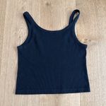 Brandy Melville  Tank Top Ribbed Rock'n'Roll One Size Black Red Photo 2