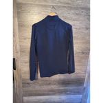 Tommy Bahama  Navy Blue Zip Jacket Embroidered Leaf Women Sz S Tropical Vacation Photo 3