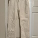 st. john's bay  Women's Cream Straight Leg Jeans Photo 0