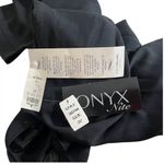 Onyx Nite  Black Dress Full Length Gown Formal Rhinestones Plus Size 22 NWT Photo 7