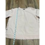 Blush Pink Lace Back Sweatshirt Women's Medium Pullover Feminine Casual J.Crew‎ Size 8 Photo 4
