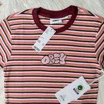 Obey stripe crop top, brand new with tags Photo 3