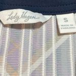 Lady Hagen  Golf Shirt Navy Purple Diamonds Small Excellent Photo 4