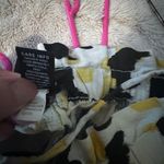 Who What Wear  Yellow Black Printed Drawstring High Waist Woven Shorts Medium Photo 4