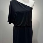 White House | Black Market CLEARANCE! Black WHBM One-Shoulder LBD Size 8 EUC Photo 0