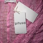 Pitusa NWT Pink Metallic‎ Weave Thobe Kaftan Maxi Cover Photo 8