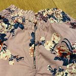 Chocolate USA  Cotton Smocked Waist Mock Neck Puff Sleeve Blouse Floral MEDIUM Photo 12