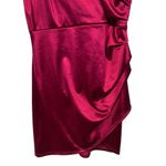 NWT Nanamacs Women's Metallic Magenta One Shoulder Mini Dress Size Medium Pink Photo 1