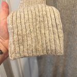 H&M Rib Knit Long Sleeve Sweater Dress Wool Blend Marled Light Taupe Size Large Photo 2