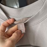 H&M  Balance & Wellness club crewneck sweatshirt pullover greige taupe neutral Photo 3