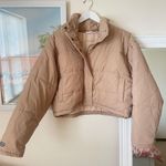The Fifth Label  Remake Cropped Tan Puffer Jacket Coat Photo 4