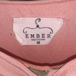 Ember light pink floral cinched long sleeve bodysuit Size M Photo 6