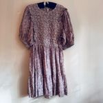 Sea NYC Ida Lavender Floral Puff Sleeve Knee Length Sundress Retro Y2K Style XL Purple Photo 7