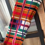 Anthropologie Moth Williston Plaid cardigan colorful knit tie waist coat sweater Photo 9