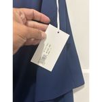 Amanda Uprichard  Sleeveless Mini Dress Size Large V Neck Navy Blue Layer Chiffon Photo 2