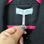 Denim Blvd  Los Angeles black cropped denim distressed jean jacket L Photo 2