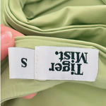 Tiger Mist Ilina Cowl Neck Top Size Small Cut‎ Out Tie Neck Green Photo 7