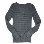 Lucky Brand  Woven Silver Grey Metallic Sweater Small Photo 1