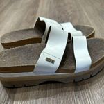 REEF  Sandals Womens 9 Cushion Vista Hi Platform Slip On Slide White Faux Leather Photo 3