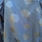 A New Day Long Sleeve Surplice Top Blouse Solid Black Floral Size small EUC Photo 1