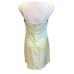 Garage Green Slip Dress White Floral M Mini Photo 2