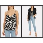 L'Agence ππ Jane Animal Print Silk Camisole Silk Photo 3