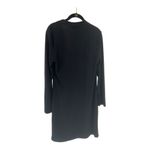 Joy Joy Black Long Sleeve Faux Wrap V-Neck Jersey Dress Size L NWT Photo 1