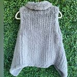 Current Air - Anthropologie | Draped Collar Faux Fur Vest in Gray - NWT Photo 7