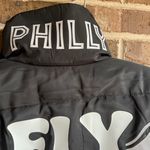 Pretty Little Thing NFL Philadelphia Eagles Football Superbowl Cropped Black Puffer Jacket Photo 8