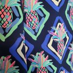 LULU B BOLD NEON ALLOVER PINEAPPLE PRINT V NECK QUARTER SLEEVE UPF 50 TOP XL Pink Photo 8