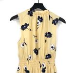 Ann Taylor NWT Sleeveless Floral Knee Length Dress Yellow White Black M Photo 6