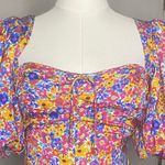 For Love & Lemons  Prairiecore Cottagecore Sasha Mini Dress
Blue Dizzy Floral
XS Photo 2