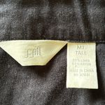 J.Jill Linen Rayon Blend Long Sleeve Button Front Shirt Medium Tall Photo 8