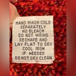 Habitat Habit’s Clothes To Live In Bright Orange Red Chunky Knit Oversized Cardigan Sz S Photo 6