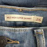Levi's  Jeans Womens 4 26 Blue Mile High Super Skinny Busted Knee Destroyed Casual Photo 4